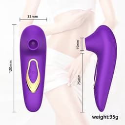 Velvess Premium Luchtdruk Vibrator - Clitoris Stimulator met Autopilot & Smart Silence - 14 Standen - Bordeaux (Geïnspireerd door W. Premium 2 — thumbnail 2