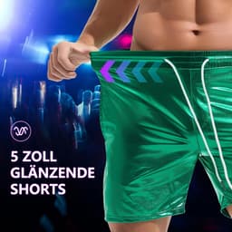 Glanzende Metallic Heren Shorts - Disco en Party Korte Broek — thumbnail 6