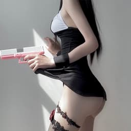 Sexy Dames Kantoor Verkleedkostuum - Strakke Minirok Uniform voor Cosplay — thumbnail 3
