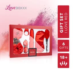 Loveboxxx - I Love Red Cadeauset - Sex Toys voor Koppels - Erotische Geschenkset met Seksspeeltjes en Accessoires - 6 Delig - Erotisch Cadeauset voor Koppels — thumbnail 1