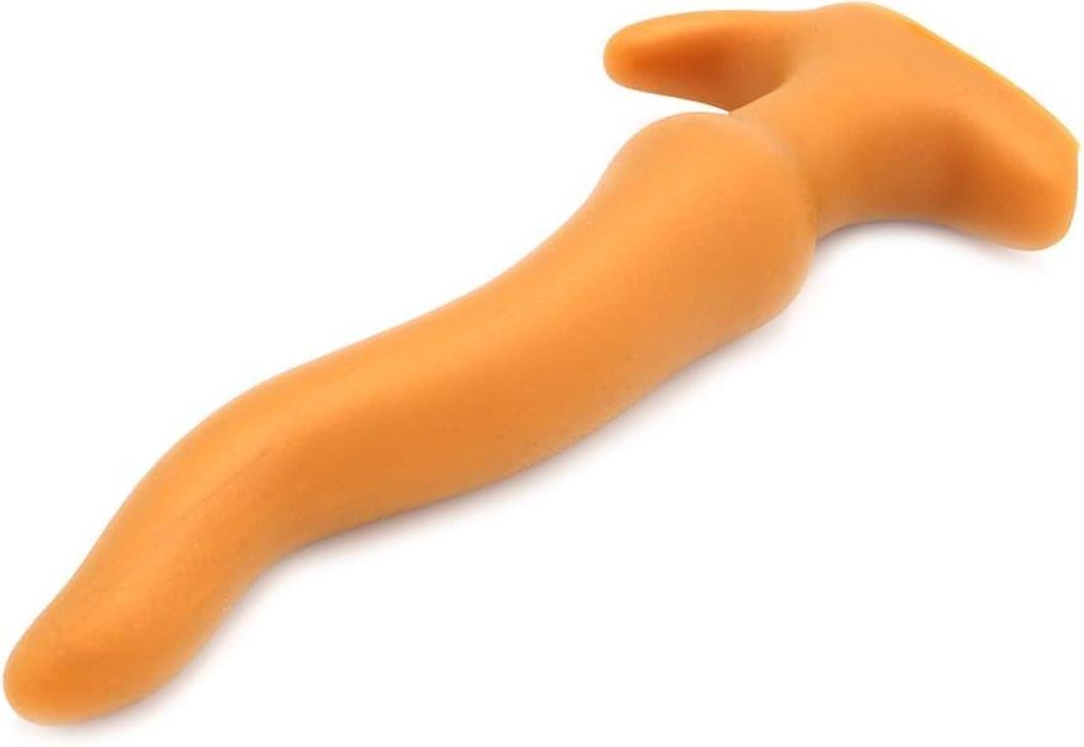 Gold Play - Soft Liquid Siliconen Anaal Dildo - Wave - Goud M — afbeelding 1
