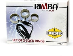 Rimba Electro Sex - Aluminium Cock Ringen Set uni-polair - 3 Stuks — thumbnail 5