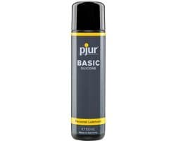 Pjur Basic Glijmiddel Op Siliconenbasis - 100 ml - Waterbasis - Vrouwen - Mannen - Smaak - Condooms - Massage - Olie - Condooms - Pjur - Anaal - Siliconen - Erotisch