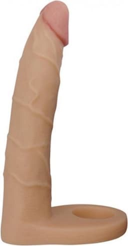 Lovetoy Voorbinddildo voor dubbele penetratie Ultrasoft Double - 18 cm — thumbnail 4