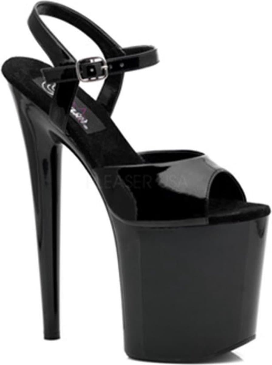 Pleaser - FLAMINGO-809 Sandaal met enkelband, Paaldans schoenen - Paaldans schoenen - 38 Shoes - Zwart — afbeelding 1