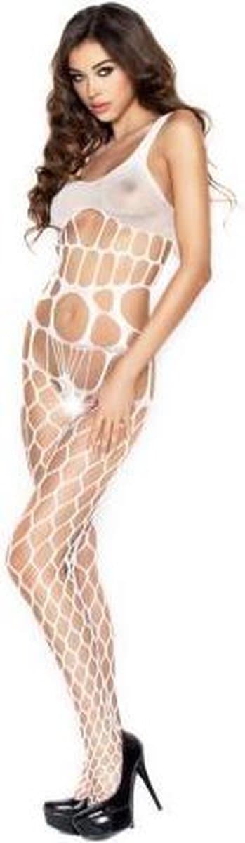 Wear It - Catsuit - Lingerie - Jacey - Wit — afbeelding 1