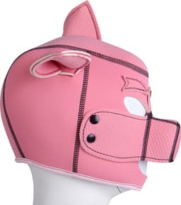 Banoch | Masker "Le Pig" | neopreen roze varkensmasker | varken BDSM — thumbnail 8