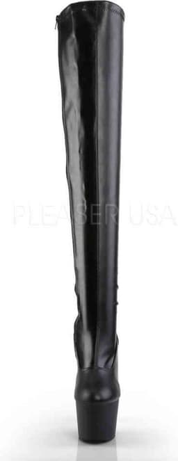 Pleaser Overknee Laarzen -39 Shoes- ADORE-3000 US 9 Zwart — thumbnail 2