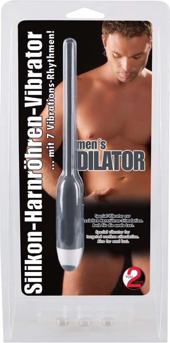 Sextreme – Siliconen Urethrale Vibrator Dilator voor ‘Penis Play’ en Extra Stimulatie - Zwart — afbeelding 1