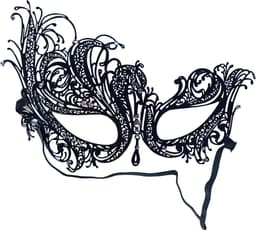 Masker gala - Zwart - gezichts masker - Masker vrouw - Rollespel masker - Bal masker - Carnaval masker - Gemaskerd bal - BDSM - Rollespel — thumbnail 1