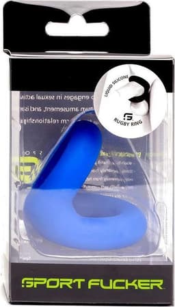 Sport Fucker - Rugby Ring - Rekbare Cockring - Blauw — thumbnail 4