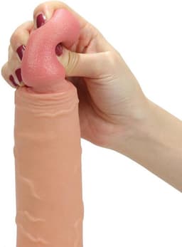 Lovetoy Holle Strap On dildo 21 cm - beige — thumbnail 4