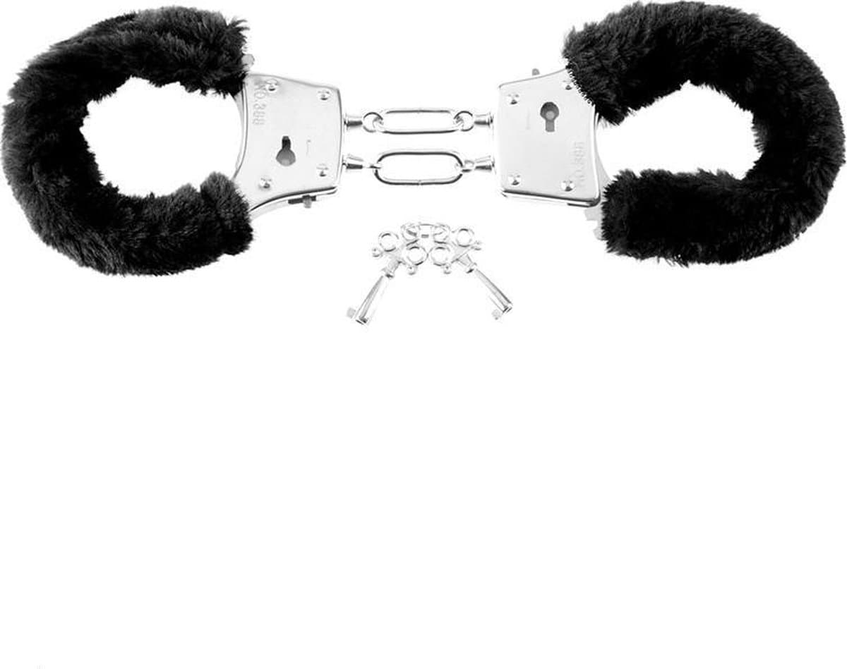 Beginner's Furry Cuffs - Black - Handcuffs - Pipedream (all),Pipedream - Fetish Fantasy - black — afbeelding 1