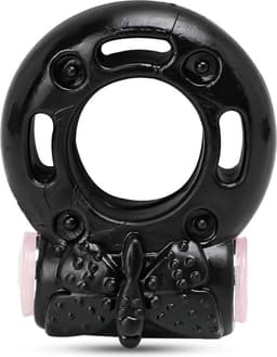 Vibration Cockring Basic Zwart - Uniek gevoel - Voor hem en voor haar - Stimulerend voor mannen en vrouwen - Spannend voor koppels - Sex speeltjes - Sex toys - Erotiek - Sexspelletjes – Seksspeeltjes - Stimulator - Cockring vibrerend - Penisring — thumbnail 1