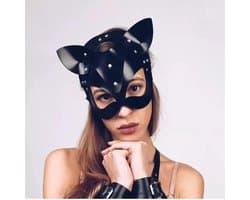 Sexy Meesteres Masker Black Cat - Spannende masker - Leuk voor in bed - Voor vrouwen - SM Masker - Spannend voor koppels - Sex speeltjes - Sex toys - Erotiek - Bondage - Sexspelletjes voor mannen en vrouwen - Seksspeeltjes - Kinky