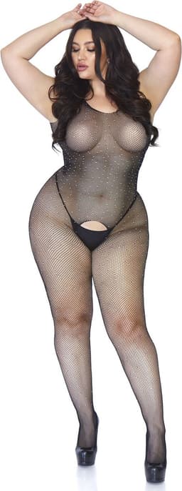 Crystalized net bodystocking + — thumbnail 5