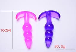 Buttplug I Anaal Plug I Butt Plug I Ribbel Buttplug I Voor Hem Of Haar I 10 CM Inbrenglengte I Siliconen I Roze — thumbnail 2
