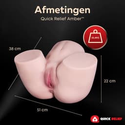 Quick Relief Amber™ - Masturbator - Grote Billen - 15KG — thumbnail 3