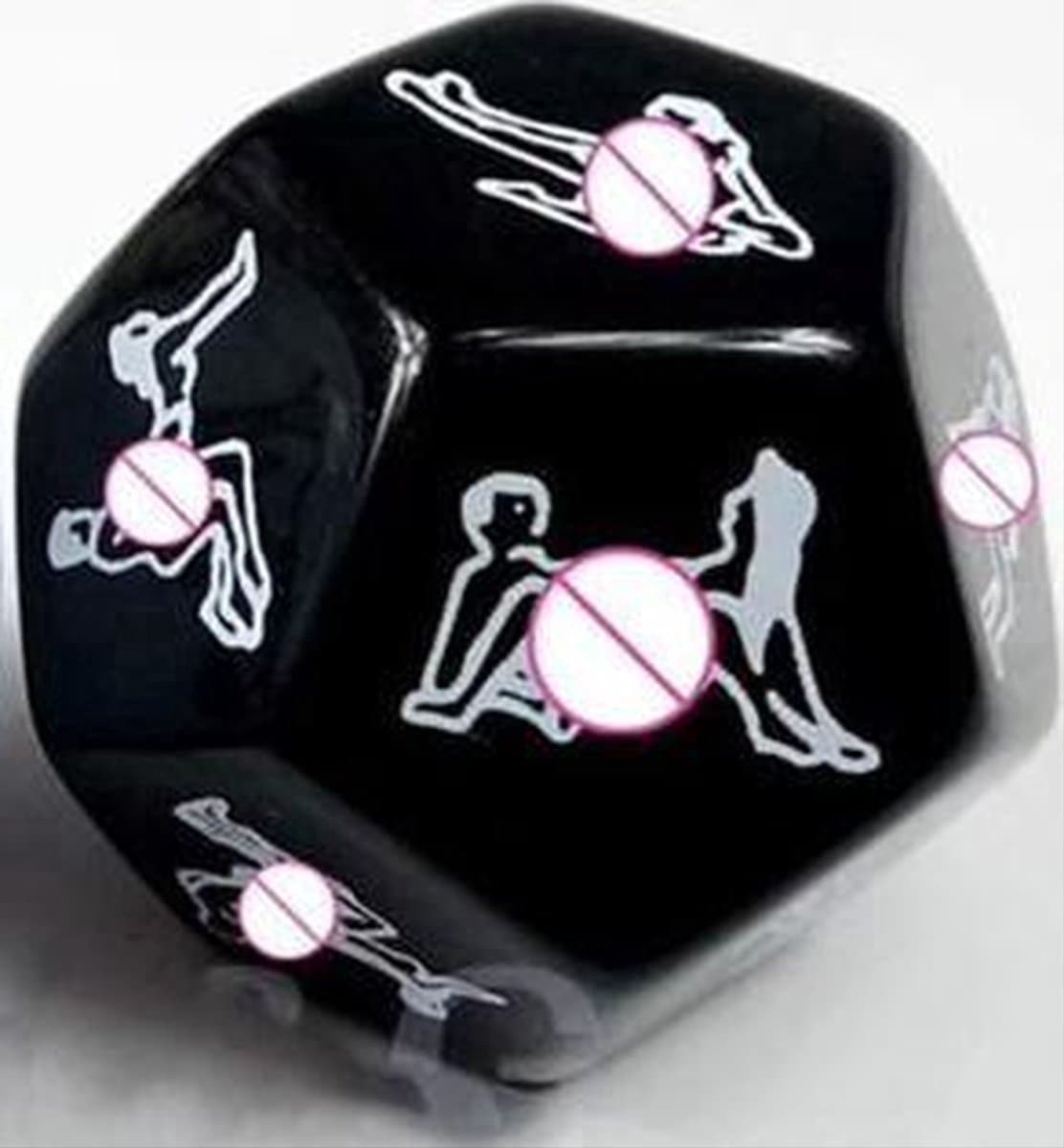 CHPN - Erotische dobbelsteen - Dobbelsteen - Sex dobbelsteen - 12 standjes - Bedspelletje - Cadeautje - Erotiek - — afbeelding 1