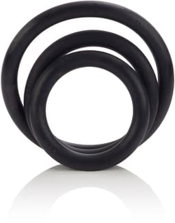 CalExotics - Rubber Ring - 3 Piece Set - Rings Zwart — thumbnail 1