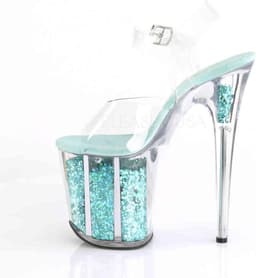 Pleaser - FLAMINGO-800SK-02 Plateau Laarzen, Paaldans schoenen - Paaldans schoenen - 39 Shoes - Zwart — thumbnail 4