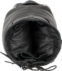 LateX – Latex Hoofdmasker in Strakke Anatomische Vorm met Montage Ring voor Mond – Zwart — thumbnail 5