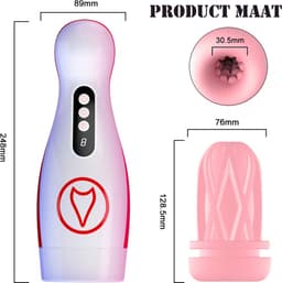 TipsToys Pocket Pussy Masturbator - Mannen Vibrator Sex Toys — thumbnail 2
