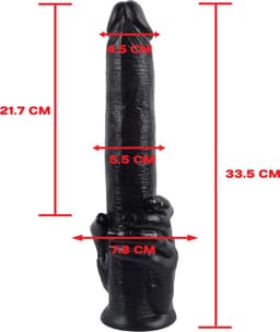 Lusty XXL Dildo Stroker - Realistische Grote Dildo met Zuignap - XL Anaal Dildo - Anaal Speeltjes - Sex Toys — thumbnail 4