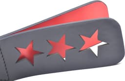 Spanking Paddle Triple Star - SM attribuut - Hoogwaardig kwaliteit - Voor volwassenen - Zwart - Kunststof - Spannend voor koppels - Sex speeltjes - Sex toys - Makkelijk in gebruik - Erotiek - Bondage - Sexspelletjes voor mannen en vrouwen — thumbnail 3