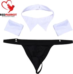 Rollenspel kleding mannen - Erotische lingerie - Ober - 3-delig — thumbnail 3
