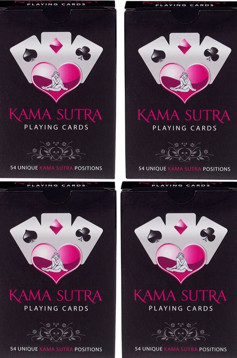 Kama Sutra speelkaarten set van 4 — afbeelding 1