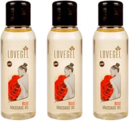 Lovegel - Erotisch massage olie - Roos - 100 ml - 3 Stuks — thumbnail 1