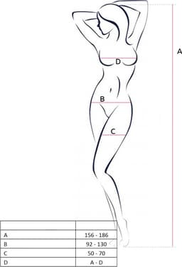 PASSION WOMAN BODYSTOCKINGS | Passion Woman Bs053 Bodystocking Black One Size — thumbnail 5
