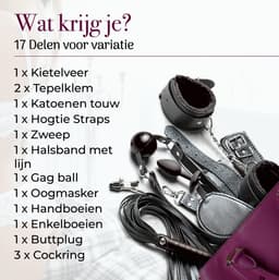 Mystease BDSM Extreme voor Mannen en Vrouwen - Bondage Set 17 Delig - Seksspeeltjes met Buttplugs & Handboeien - Mystease Sex Toys Koppels — thumbnail 9
