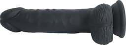 Banoch | realistische dildo zwart siliconen met zuignap | lengte 17,5 cm | Ø 4 cm | 255 gram — thumbnail 2