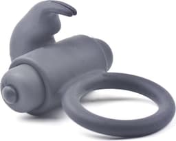Silicone Rabbit Vibration Cock Ring Zwart - Heerlijk gevoel tijdens penetratie - Stimulerend voor mannen en vrouwen - Spannend voor koppels - Sex speeltjes - Sex toys - Erotiek - Sexspelletjes voor man – Seksspeeltjes - Cockring vibrerend - Penisring — thumbnail 1