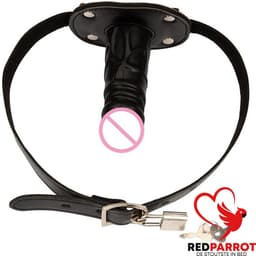 Gag Penis - Mondknevel - BDSM - Verstelbaar - 12CM - Zwart — thumbnail 2
