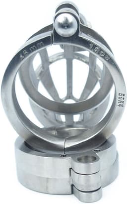 BON4ML Large Male Stainless Steel Chastity Cage Grote Roestvrij Stalen Kuisheidskooi — thumbnail 4