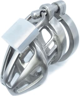 BON4MHinged RVS Small & Medium kuisheidskooi Male Chastity Cage Stainless Steel Chastity Device — thumbnail 10