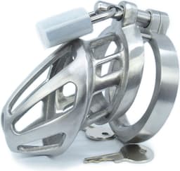 BON4MHinged RVS Small & Medium kuisheidskooi Male Chastity Cage Stainless Steel Chastity Device — thumbnail 13