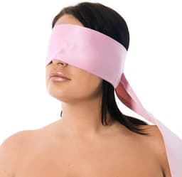 Mermaid Mysteries - BDSM Blinddoek / Zacht als Zijde Bondage Masker - Licht Roze — thumbnail 3