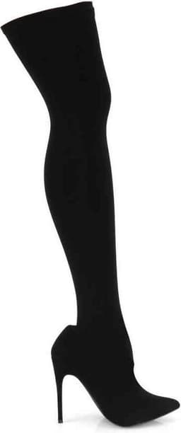 COURTLY-3005 - (EU 42,5 = US 12) - 5 Stretch Pull-On Thigh High Boot — thumbnail 5