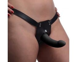 Double Take - Dubbele Vibrerende Strap-On - Zwart
