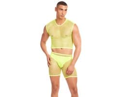 Ondergoed Set Rainbow Party Geel S/M