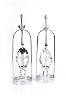RVS Tepel Stretchers met Clover Ontwerp en Draaischroeven — thumbnail 1