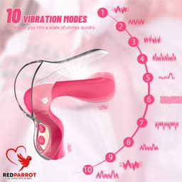 2 in 1 Speculum Vibrator - Vaginaal - Anaal - Spreider - 10 Standen - Roze — thumbnail 4