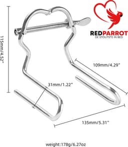 Mega speculum - Anale en Vaginale spreider - Verstelbare dilator - Mega fisting uitrekker - RVS — thumbnail 2