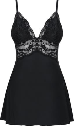 Obsessive Babydoll Setje Met Kant - Zwart - S/M — thumbnail 11