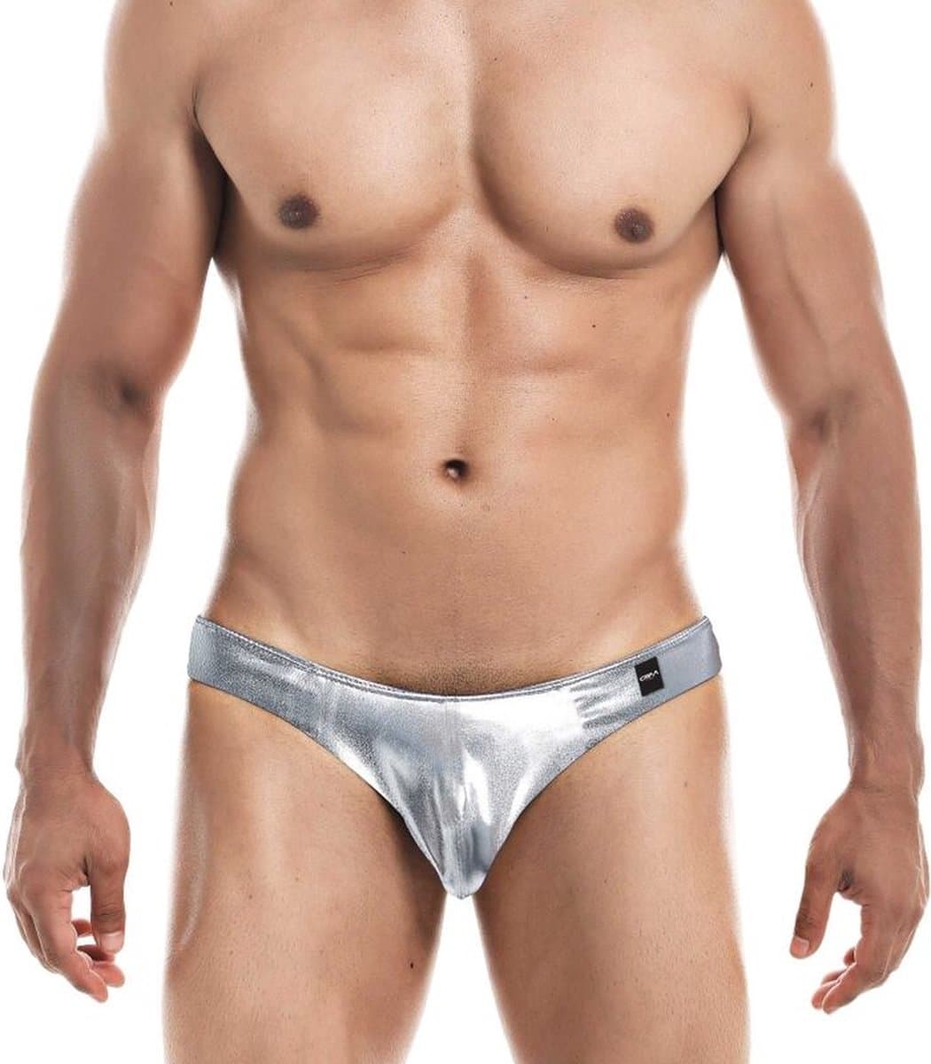 CUT4MEN | Cut4men - Low Rise Brief Silver Xl | EROTISCHE HEREN ONDERGOED — afbeelding 1