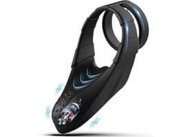 IntiMate® DuoVibe - Intens Vibrerende Dubbele Cockring en Perineumstimulator - Luxe Dubbele Penis Trainer met 10 Vibratiestanden - Sex Toys voor Mannen - Dubbele Penisring met Ballzakstimulatie - 3-in-1 Penisversterking - Discrete Verpakking